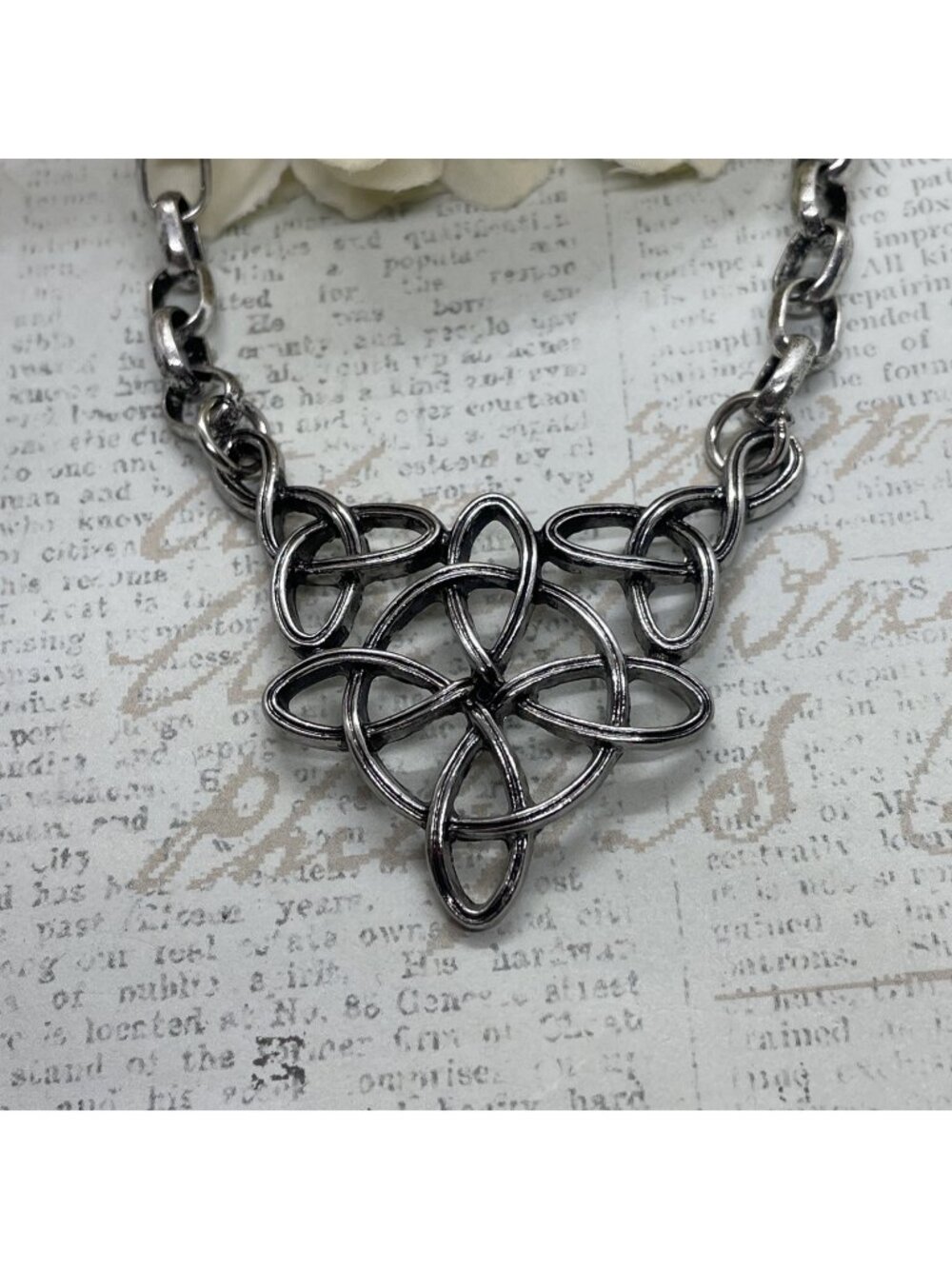 CELTIC KNOT WITCH PAGAN WICCA Pendant BRIDAL Necklace Women Festival WITCHES